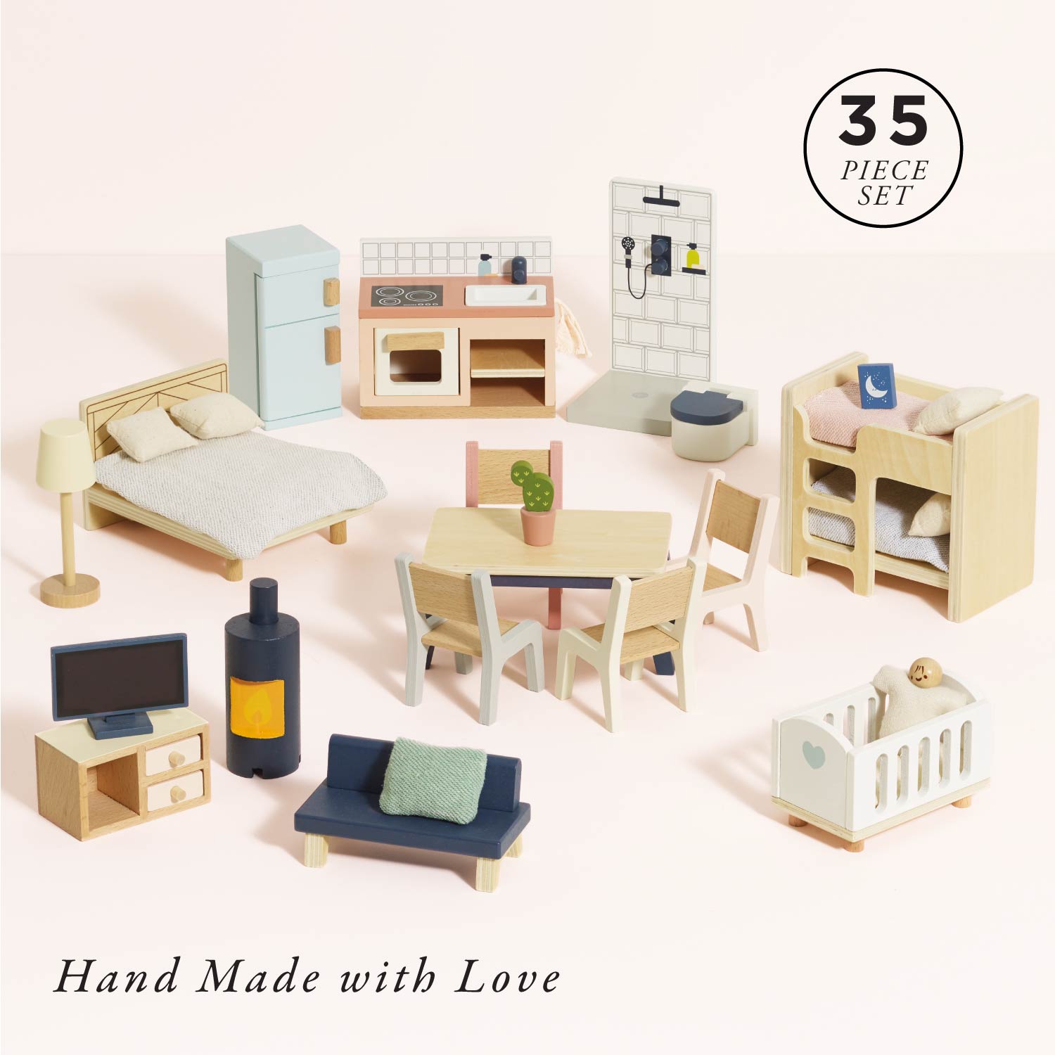Complete Dolls House Furniture Set