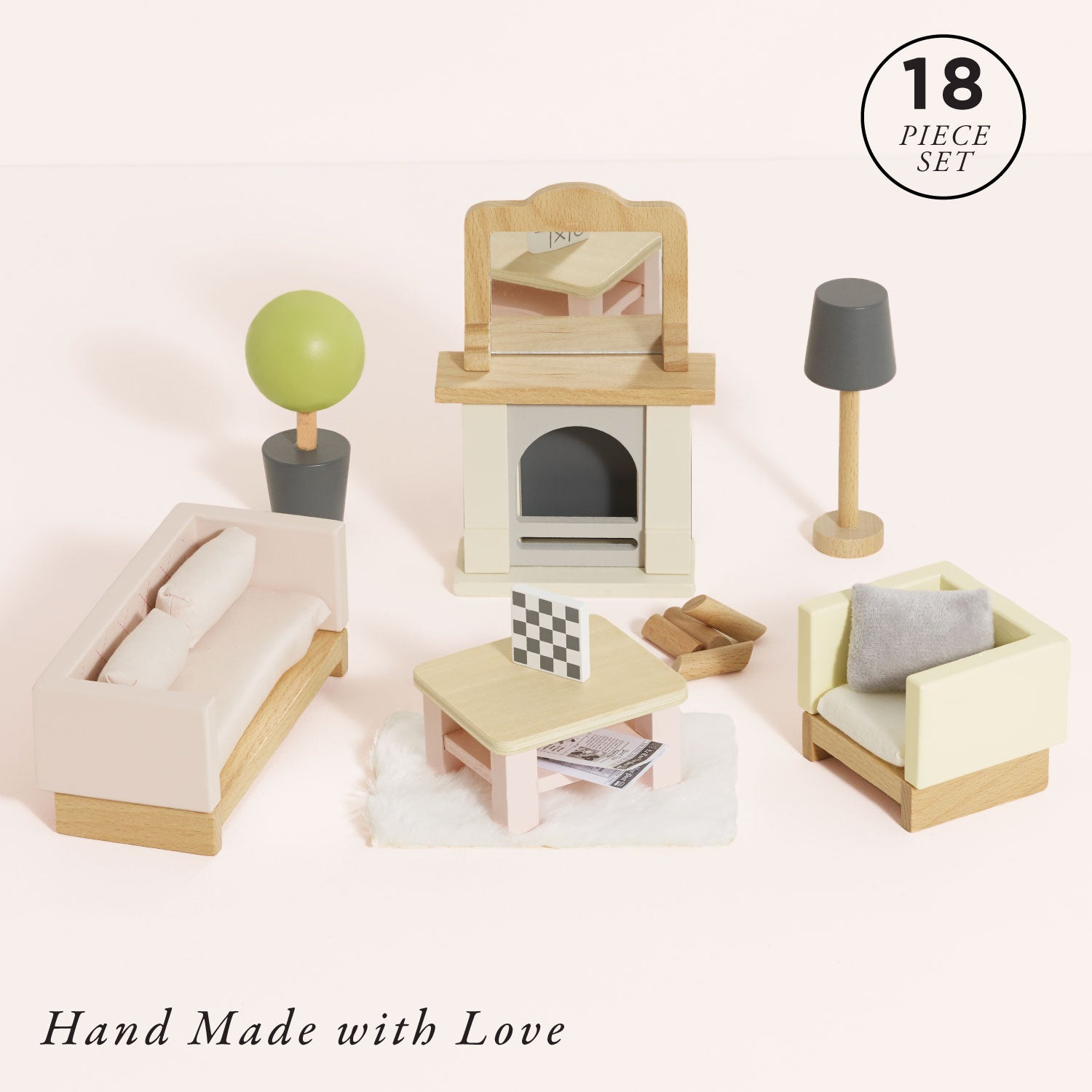 Dolls House Sitting Room Furniture Set