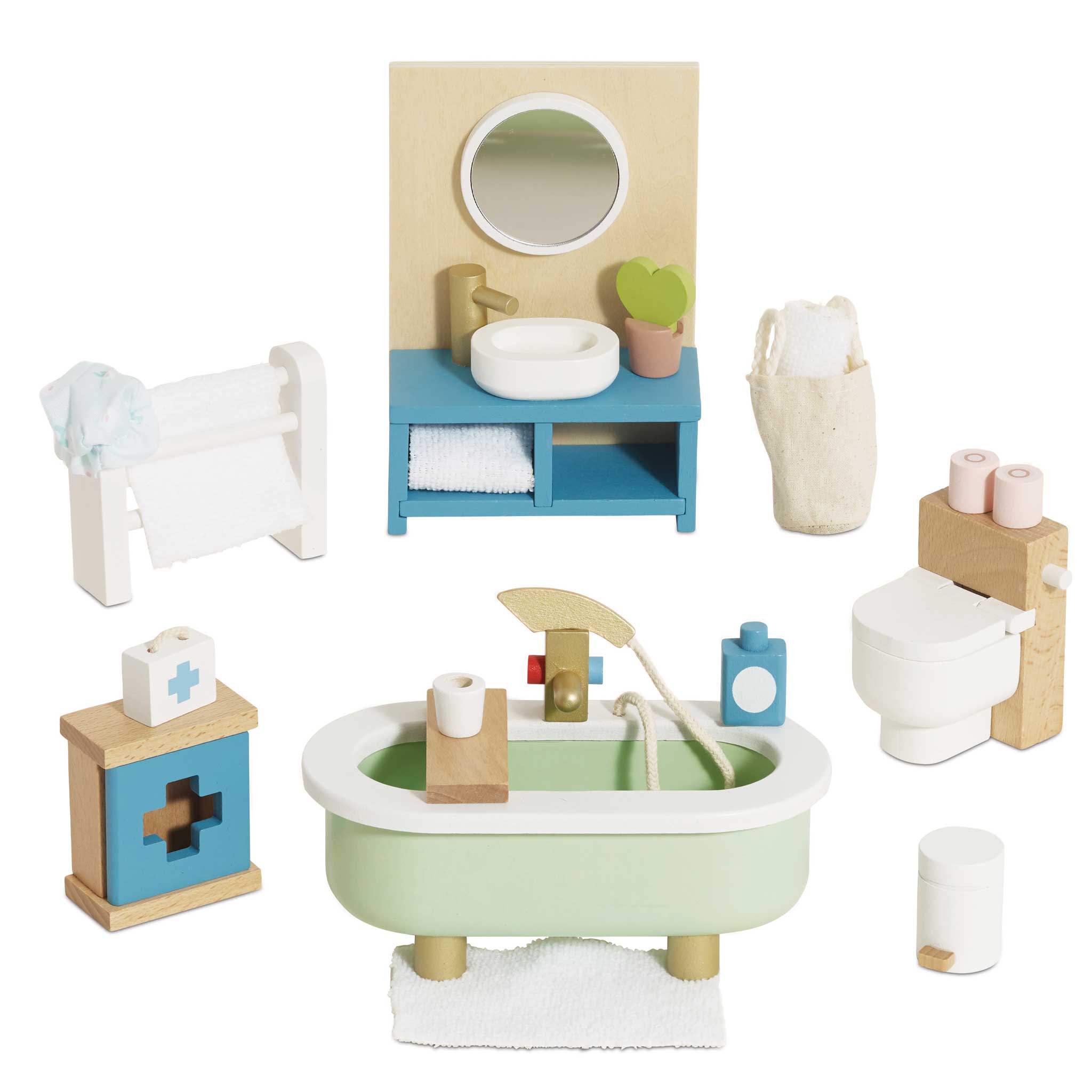 Dolls House Bathroom Furniture Set