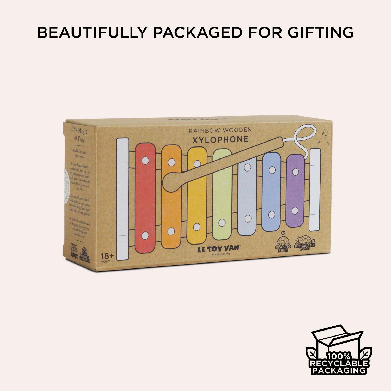 Rainbow Wooden Xylophone