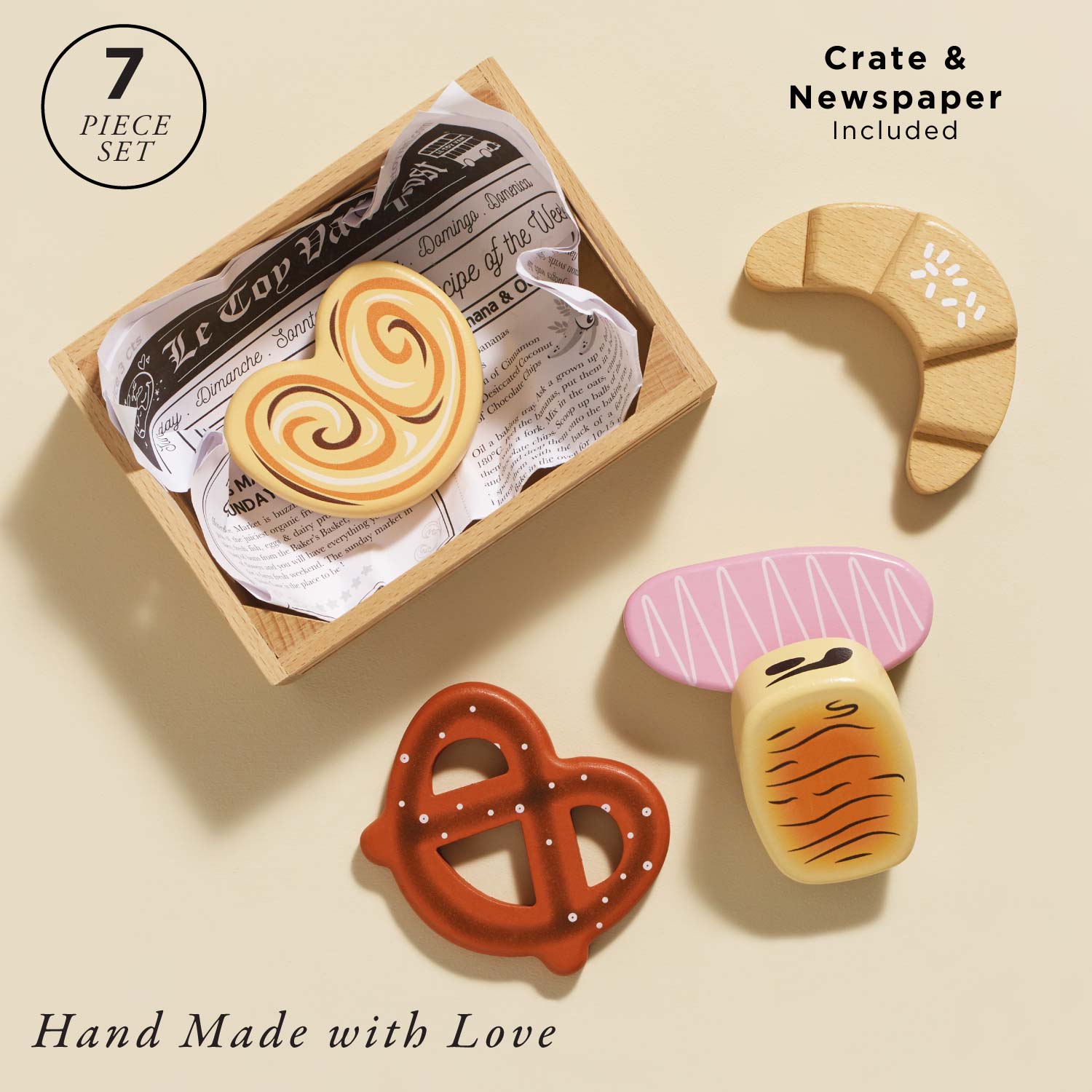 Bakery & Patisserie Wooden Market Crate