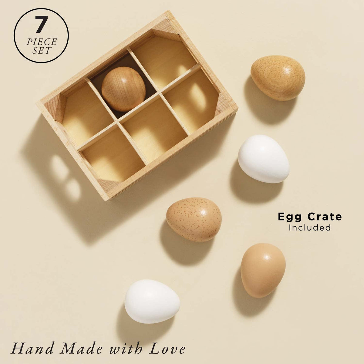Farm Eggs Wooden Market Crate