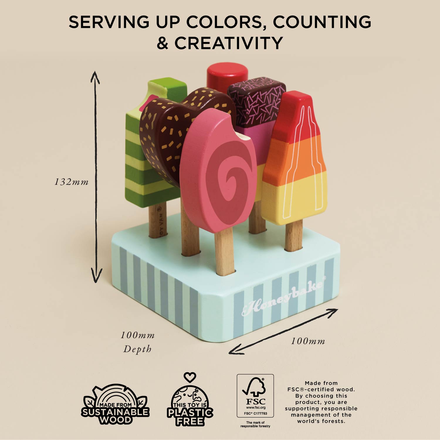 Wooden Ice Lollies & Popsicles