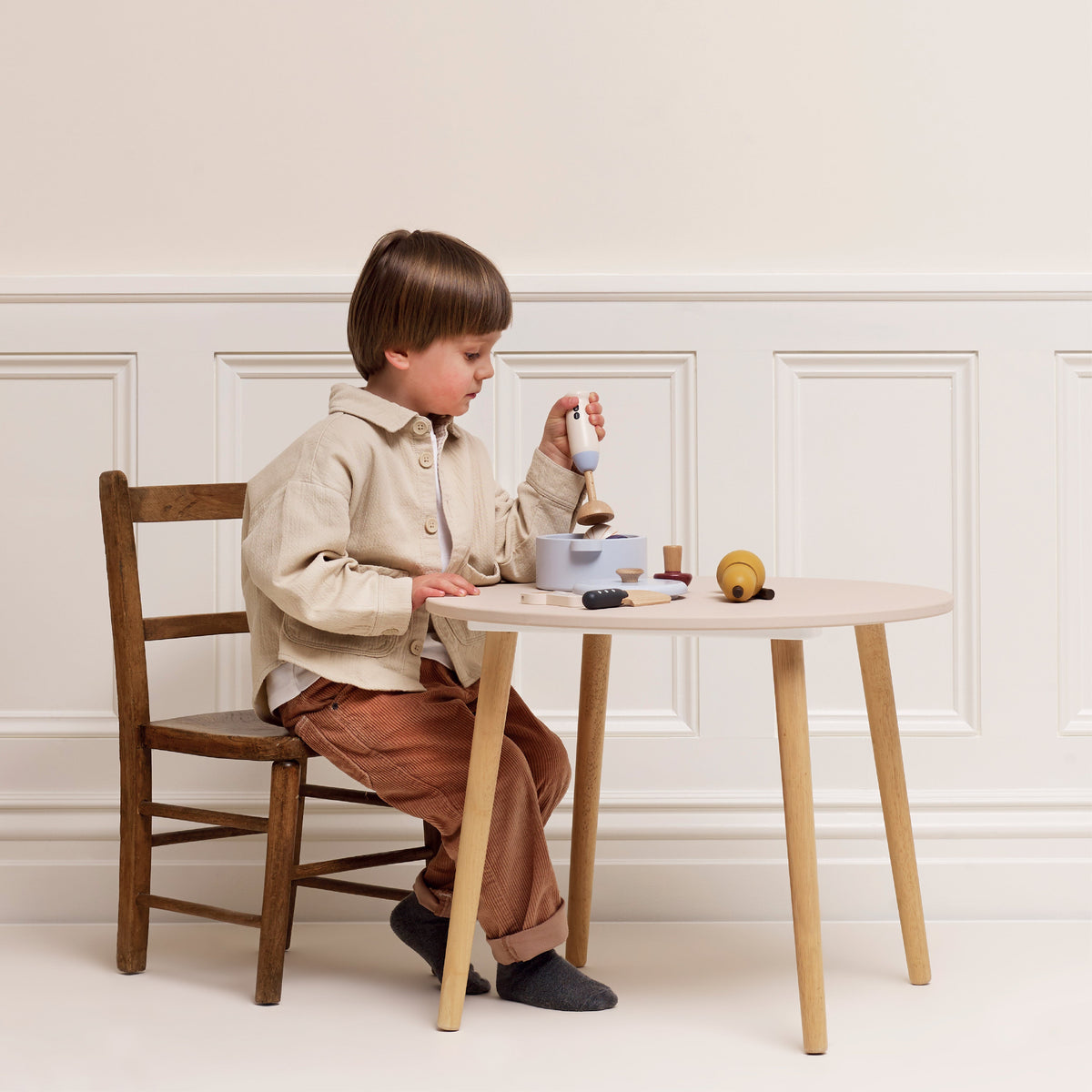 Soup & Utensil Wooden Toy Set
