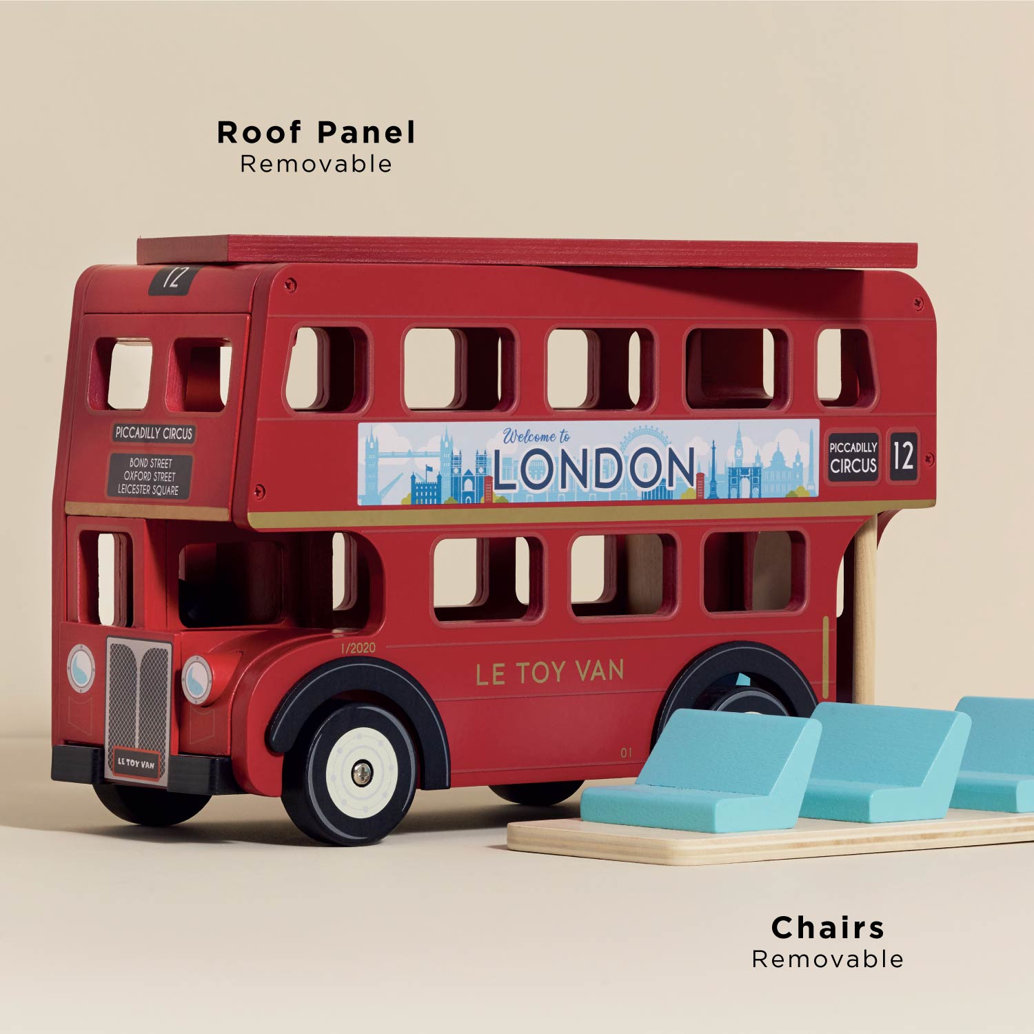 Wooden London Bus
