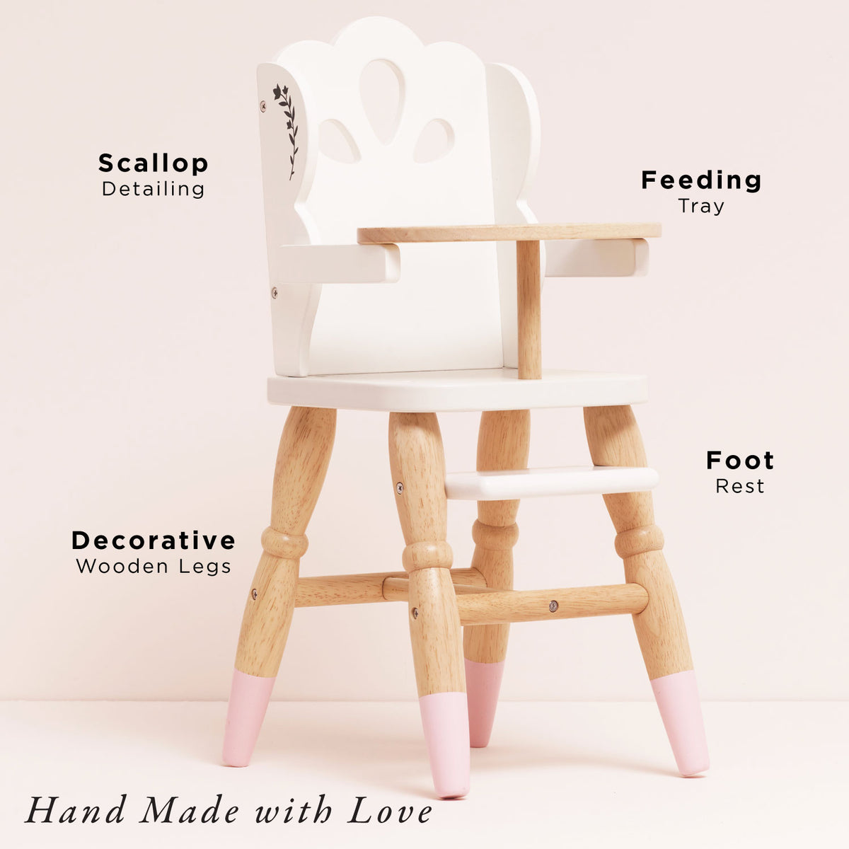 Wooden Dolls Highchair
