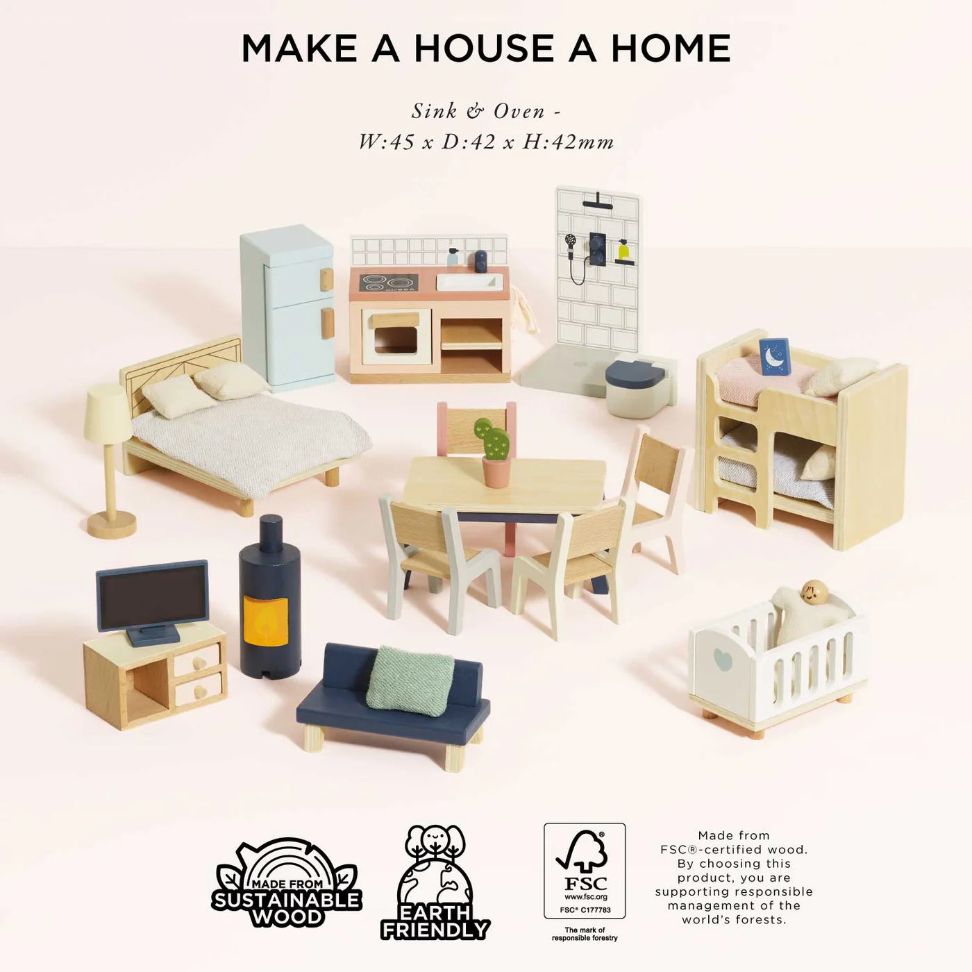 Doll House Furniture Set