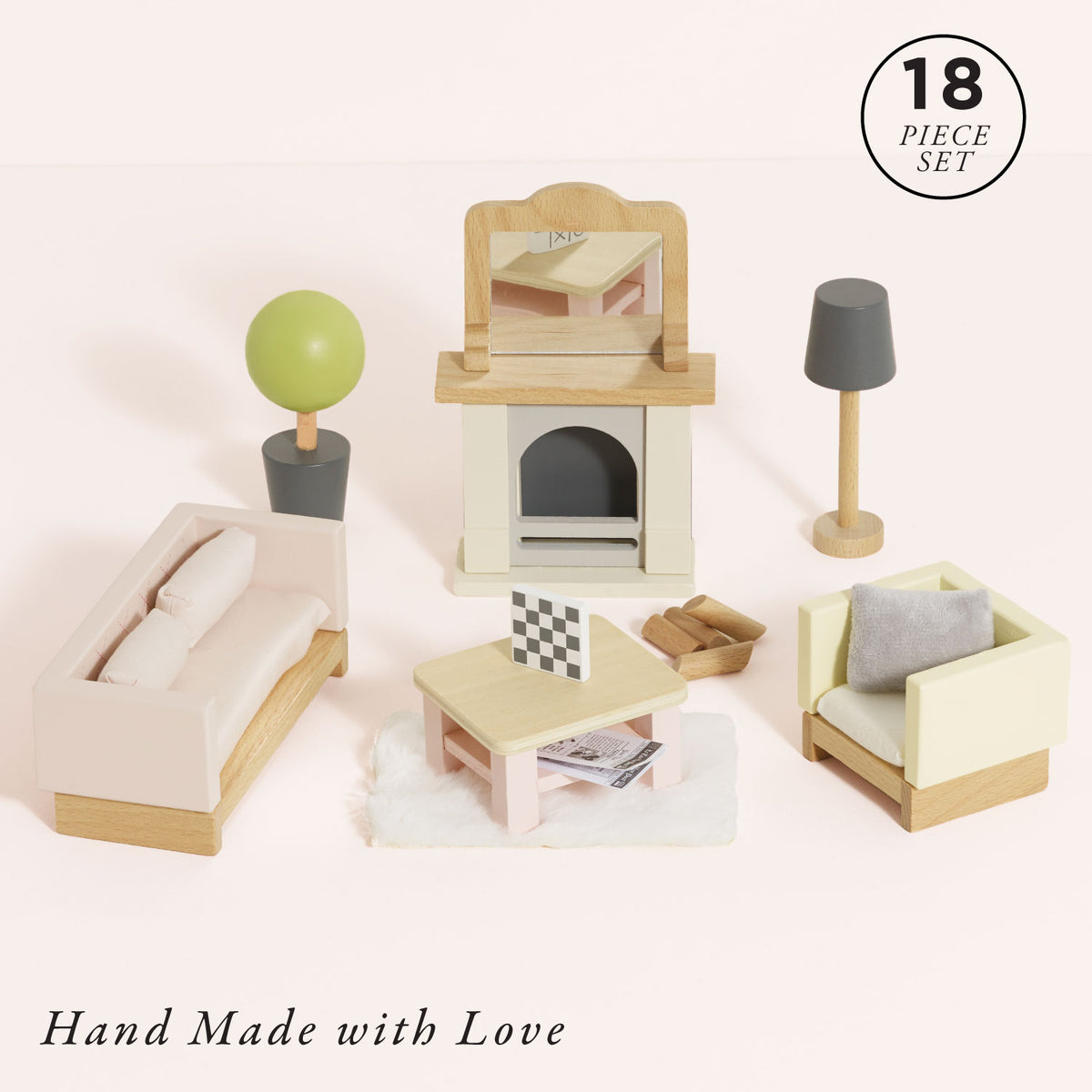 Dolls House Sitting Room Furniture Set