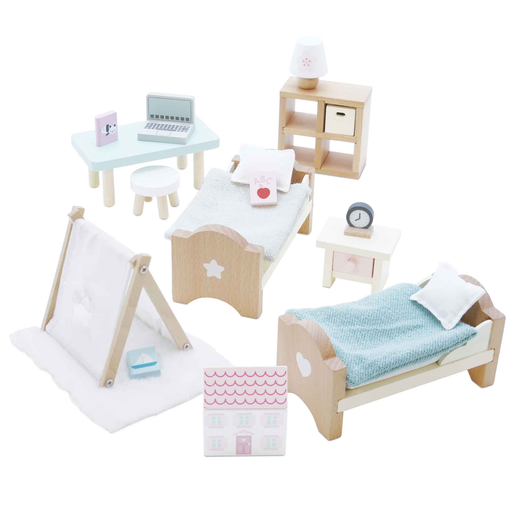 ME061-childrens-bedroom-dolls-house-furniture-set