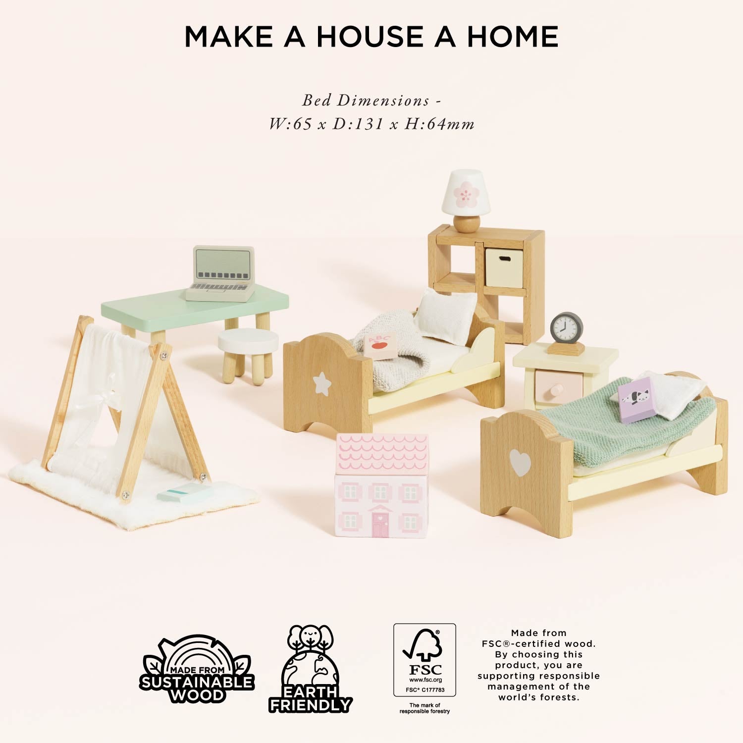 Dolls House Children's Bedroom Furniture