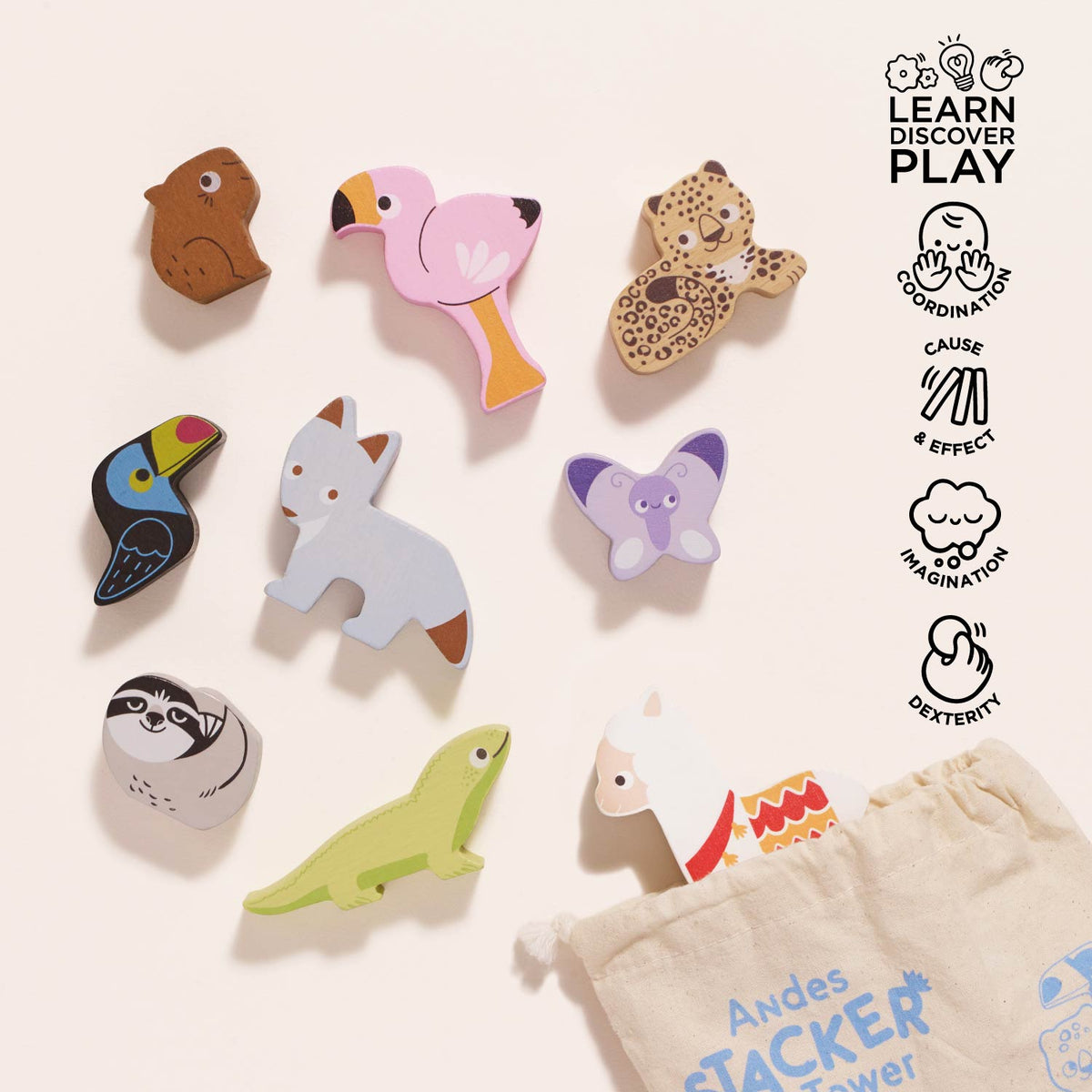 Andes Stacking Animals & Bag