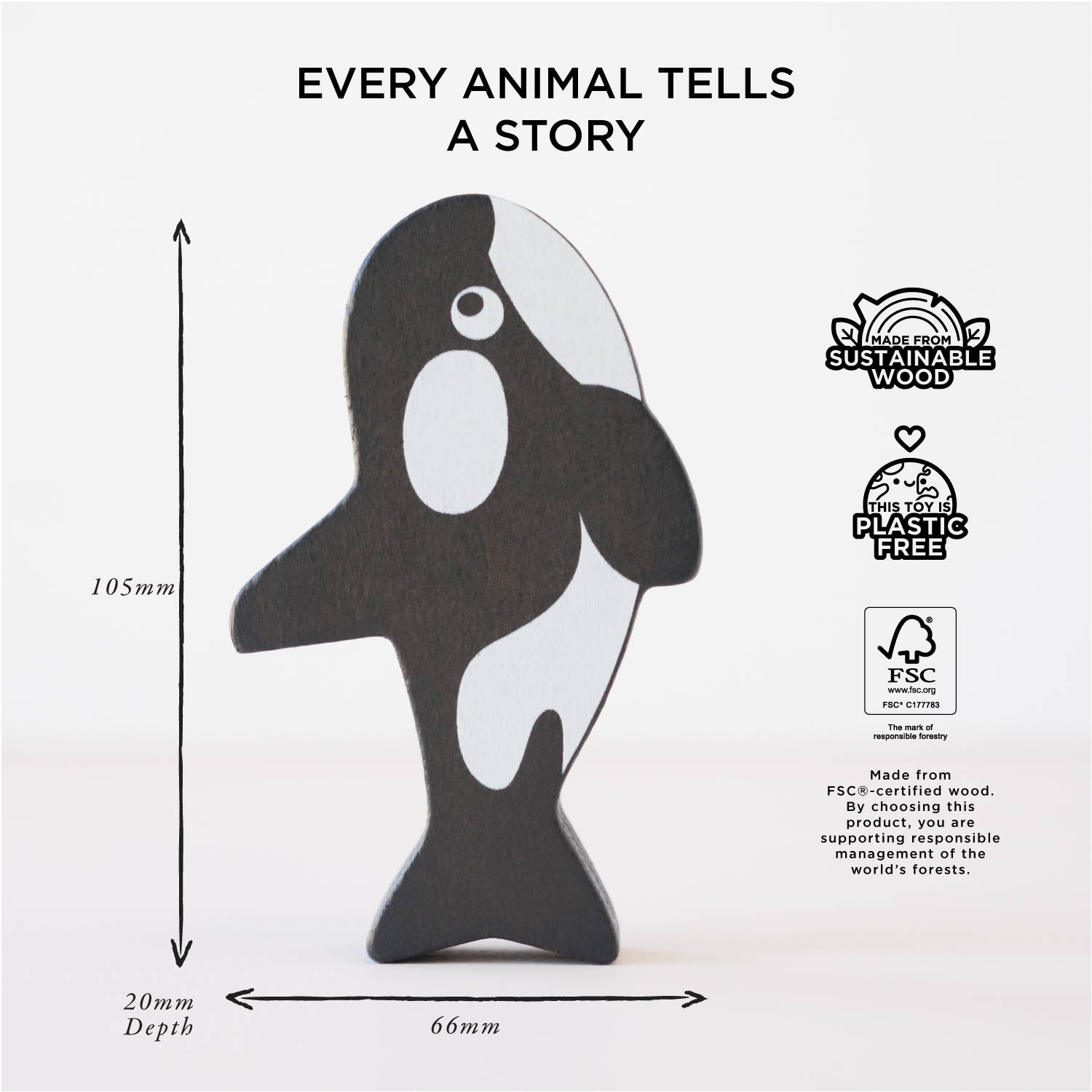 Ocean Wooden Animal Stacking Toy