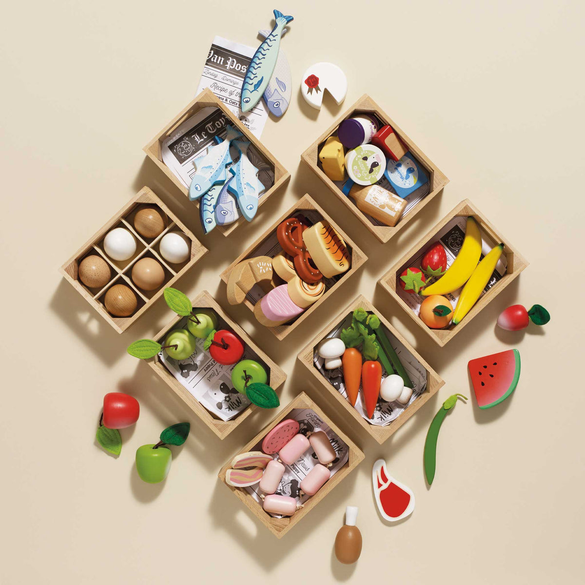 Farmer's Market Crates Full Set