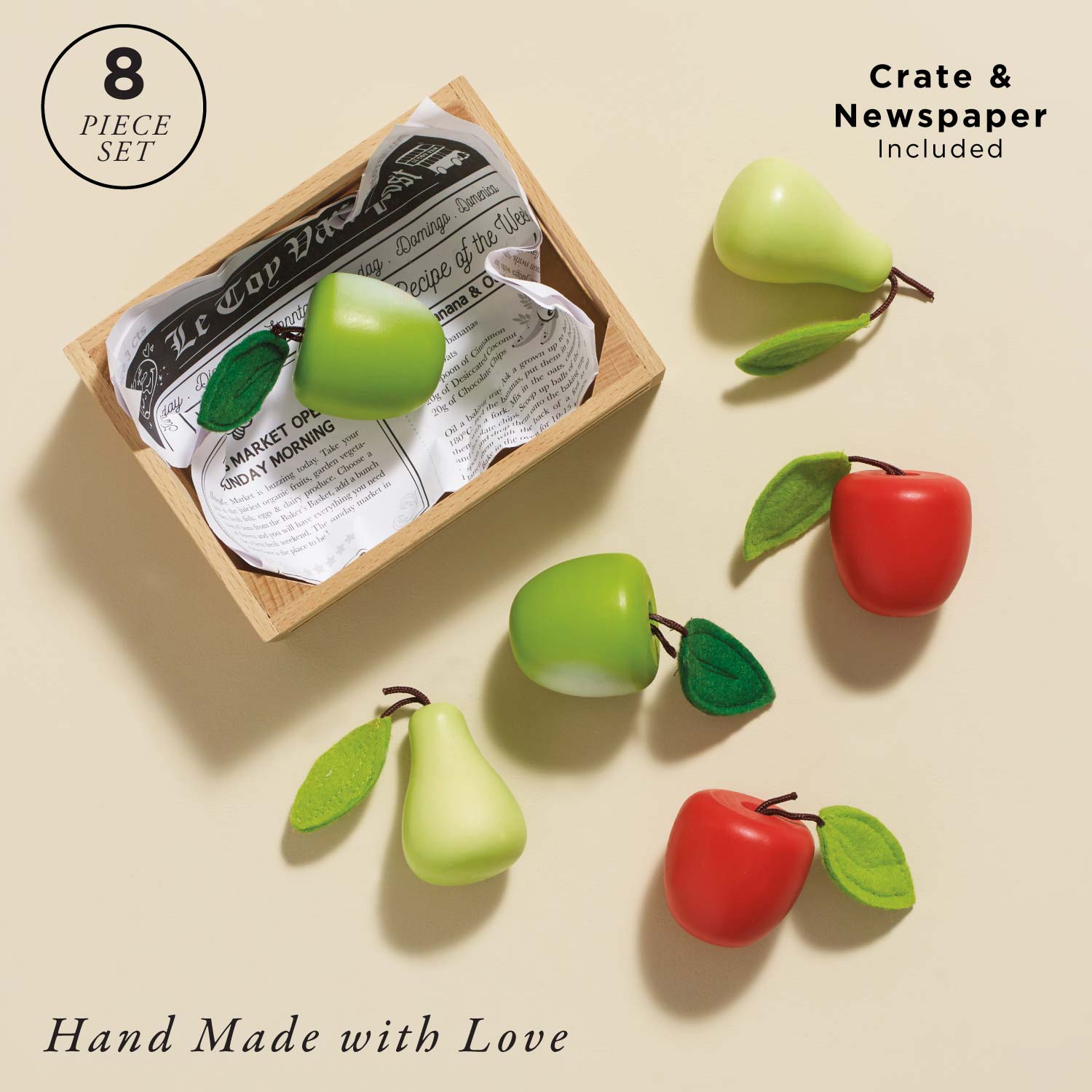 Orchard Fruits Wooden Market Crate