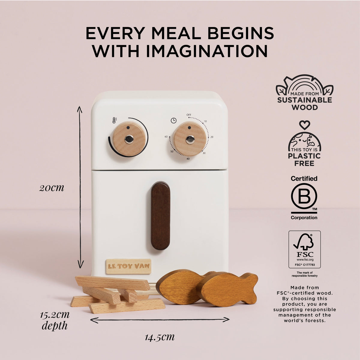 Wooden Air Fryer & Playfood