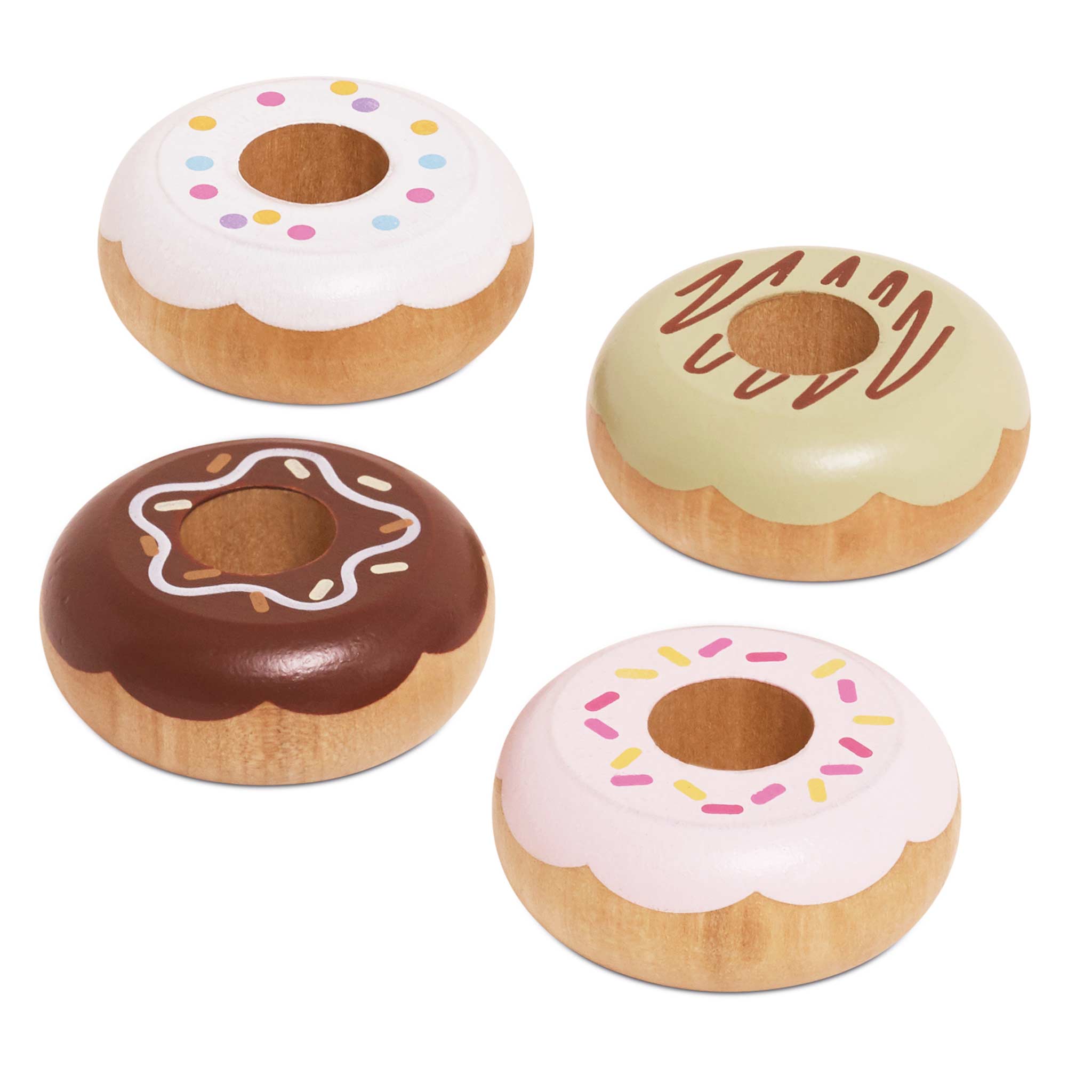 Wooden Doughnut Set