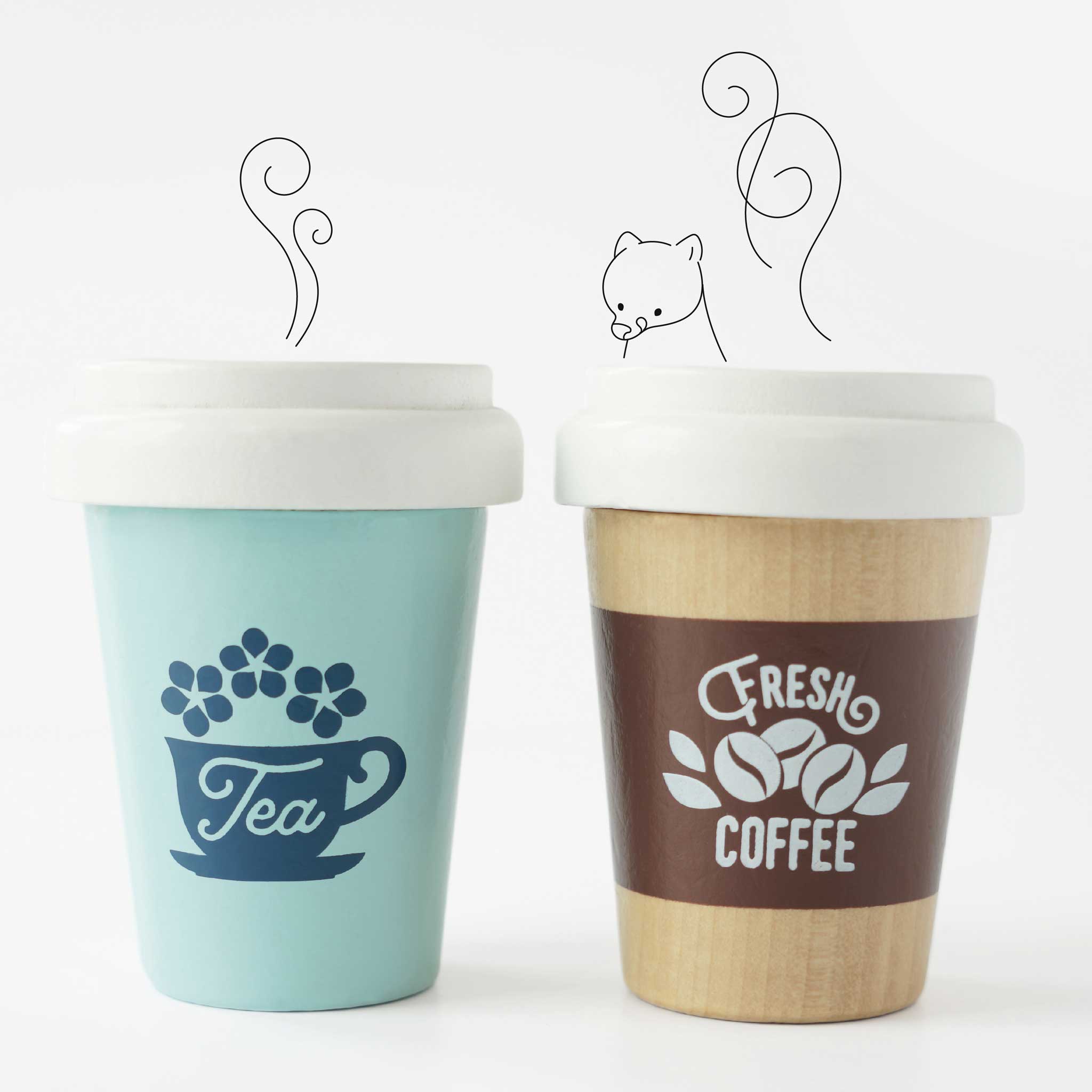 Eco Cup Set - Tea & Coffee