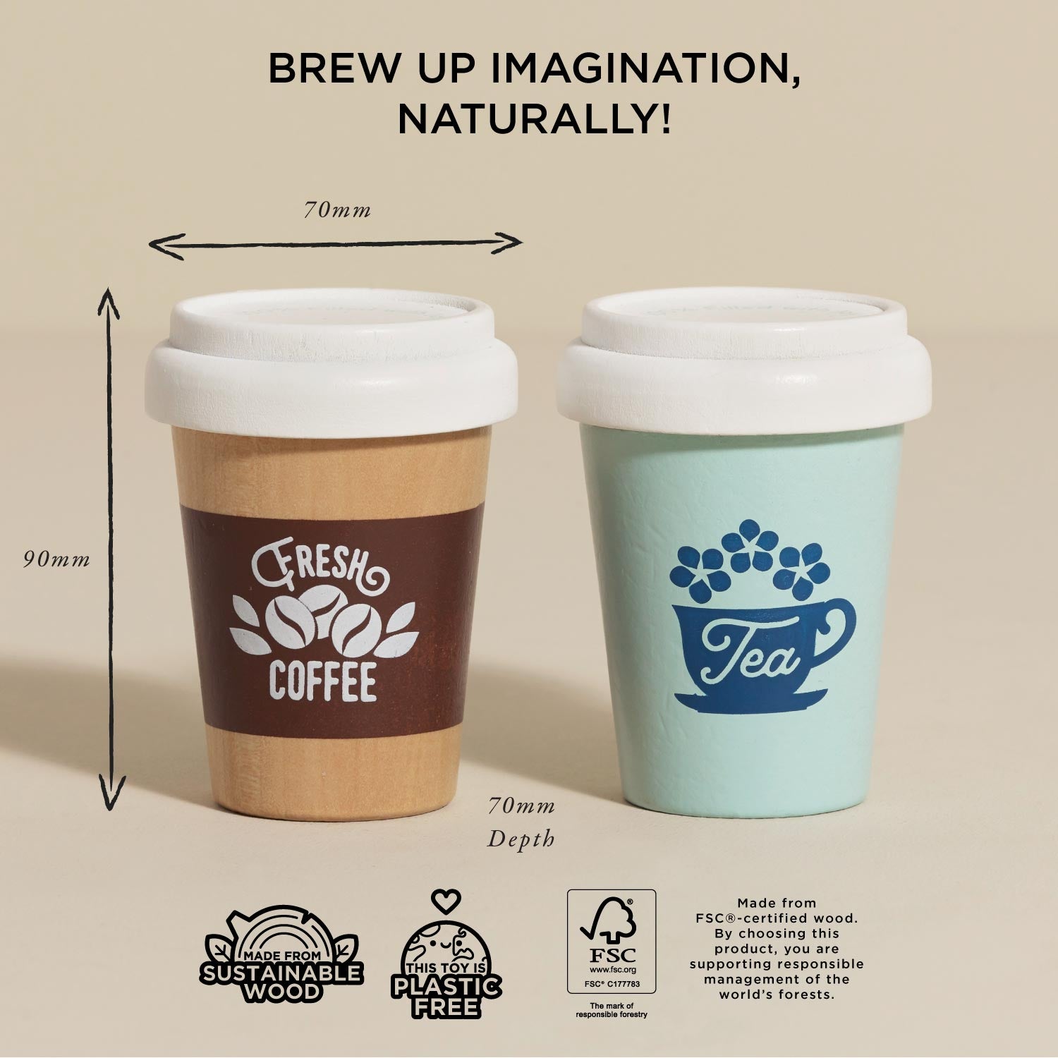 Tea & Coffee Reusable Eco Cups