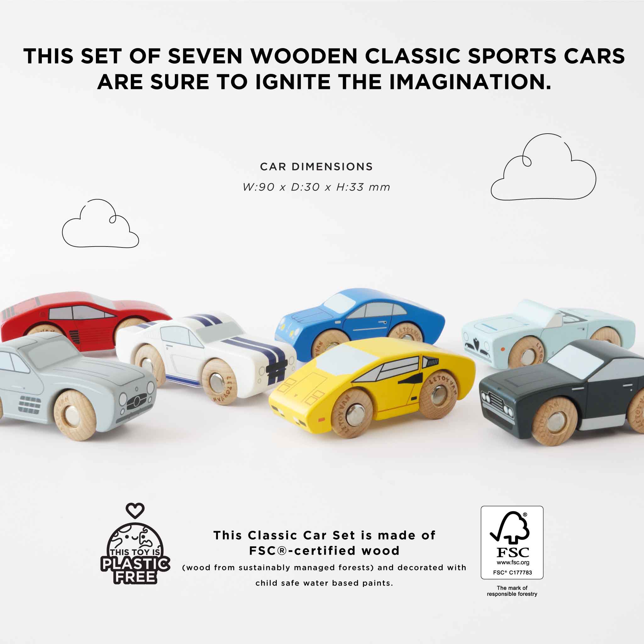 Classic Wooden Sports Cars