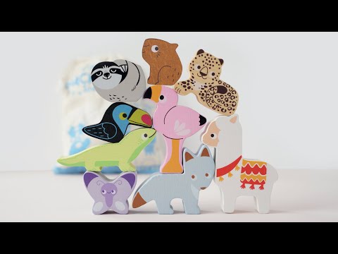 Andes Wooden Animal Stacking Toy
