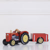 Load image into Gallery viewer, Red Wooden Tractor
